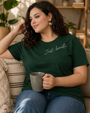 Just Breath Plus Size Women Premium Tee