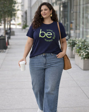Be Brave Fearless Plus Size Women Premium Tee