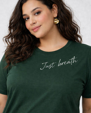 Just Breath Plus Size Women Premium Tee