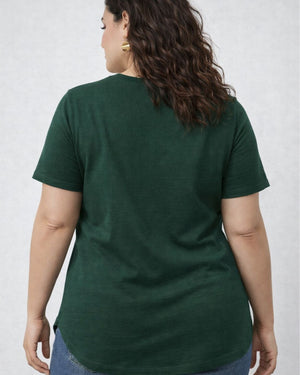 Just Breath Plus Size Women Premium Tee