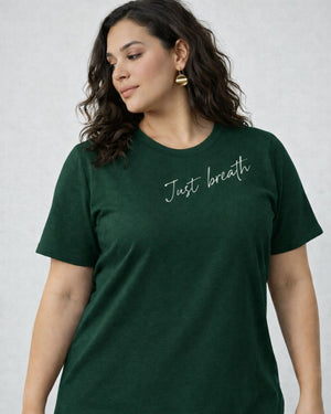 Just Breath Plus Size Women Premium Tee