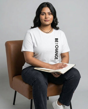 Be The Change Plus Size Women Premium Tee