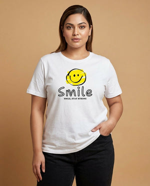 Smile Plus Size Women Premium Tee