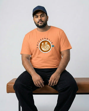 Coffeeholic Plus Size Men Premium Tee