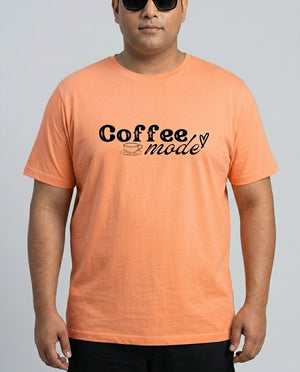 Coffee Mode Plus Size Men Premium Tee