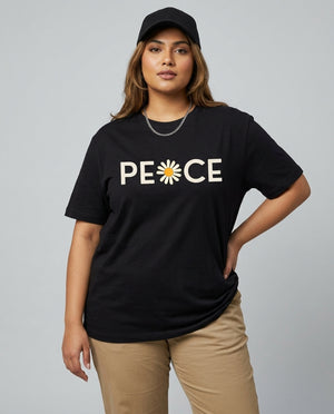 Peace Plus Size Women Premium Tee