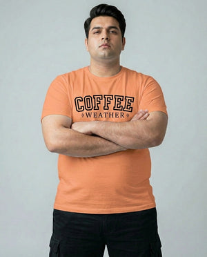 Coffee Weather Plus Size Men Premium Tee