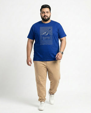 Explore More Worry Less Plus Size Men Premium Tee