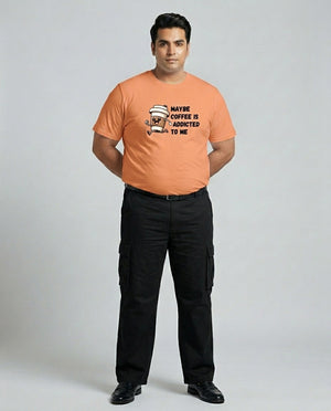 May Be Coffee Is Addicted To Me Plus Size Men Premium Tee