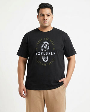 Explorer Foot Plus Size Men Premium Tee