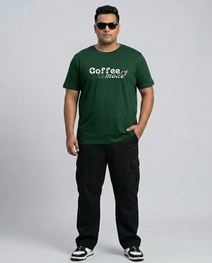 Coffee Mode Plus Size Men Premium Tee