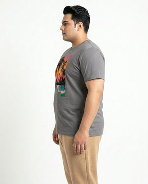 Sunset Plus Size Men Premium Tee