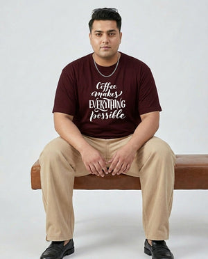 Coffee Makes Every things Plus Size Men Premium Tee