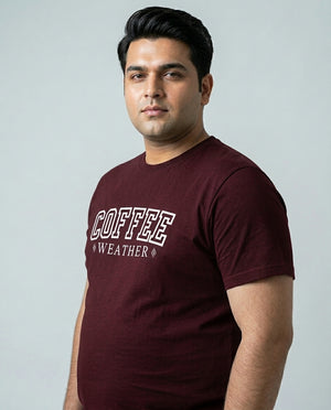 Coffee Weather Plus Size Men Premium Tee