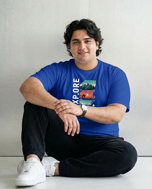 Explore Plus Size Men Premium Tee