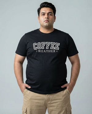 Coffee Weather Plus Size Men Premium Tee