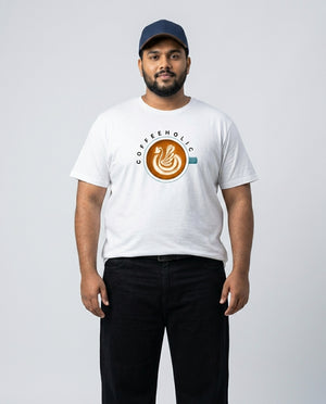 Coffeeholic Plus Size Men Premium Tee