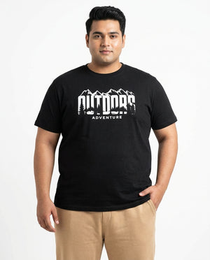 Outdoor Adventure Plus Size Men Premium Tee