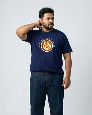 Coffeeholic Plus Size Men Premium Tee