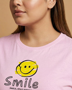 Smile Plus Size Women Premium Tee
