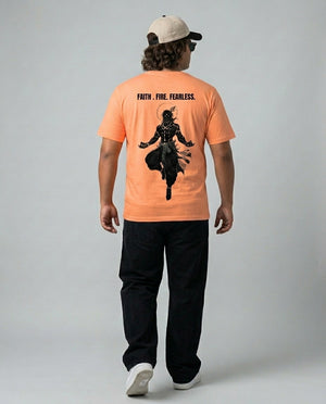 Faith Fire Fearless Plus Size Men Premium Tee