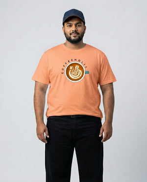 Coffeeholic Plus Size Men Premium Tee