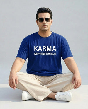 Karma Plus Size Men Premium Tee