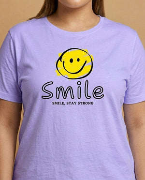 Smile Plus Size Women Premium Tee