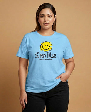 Smile Plus Size Women Premium Tee