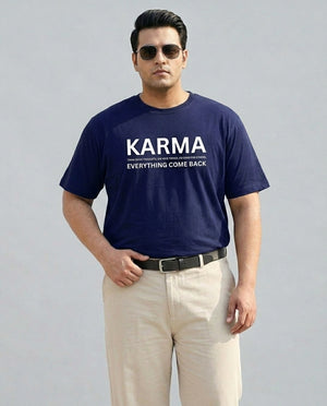 Karma Plus Size Men Premium Tee