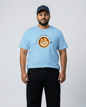 Coffeeholic Plus Size Men Premium Tee
