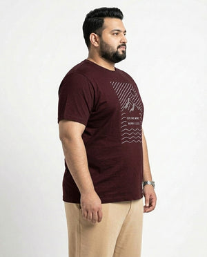 Explore More Worry Less Plus Size Men Premium Tee