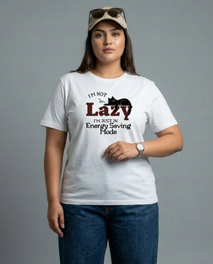 I'm Not Lazy Plus Size Women Premium Tee