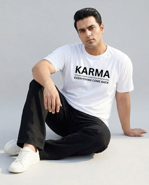 Karma Plus Size Men Premium Tee