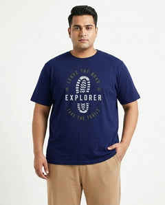 Explorer Foot Plus Size Men Premium Tee