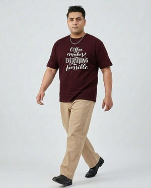 Coffee Makes Every things Plus Size Men Premium Tee