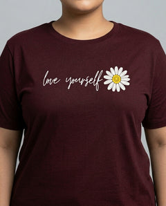 Love Yourself Plus Size Women Premium Tee