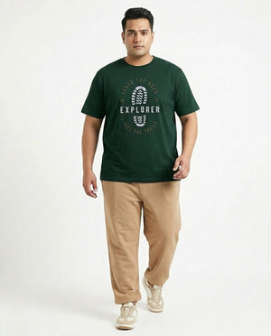 Explorer Foot Plus Size Men Premium Tee
