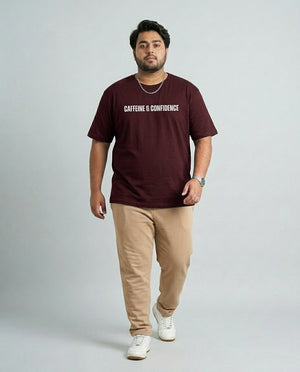 Caffeine & Confidence Plus Size Men Premium Tee