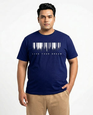 Live Your Dream Plus Size Men Premium Tee