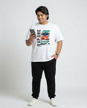 Explore Plus Size Men Premium Tee