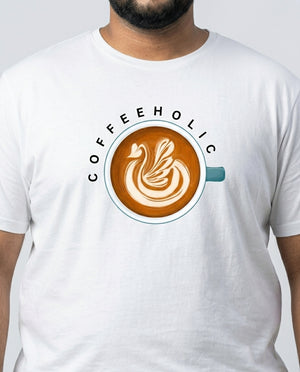 Coffeeholic Plus Size Men Premium Tee
