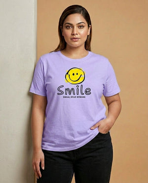 Smile Plus Size Women Premium Tee