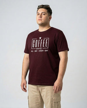 Coffee All Day Every Day Plus Size Men Premium Tee