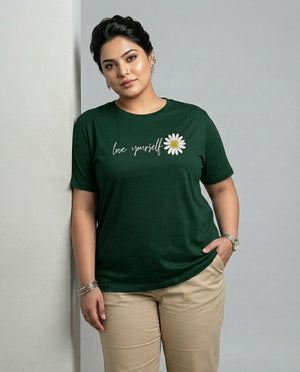Love Yourself Plus Size Women Premium Tee