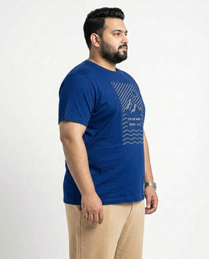 Explore More Worry Less Plus Size Men Premium Tee