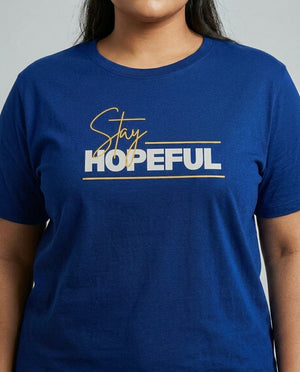 Stay Hopeful Plus Size Women Premium Tee