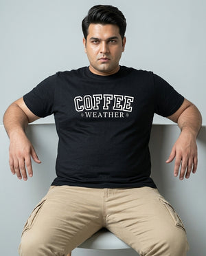 Coffee Weather Plus Size Men Premium Tee