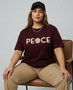 Peace Plus Size Women Premium Tee