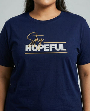 Stay Hopeful Plus Size Women Premium Tee